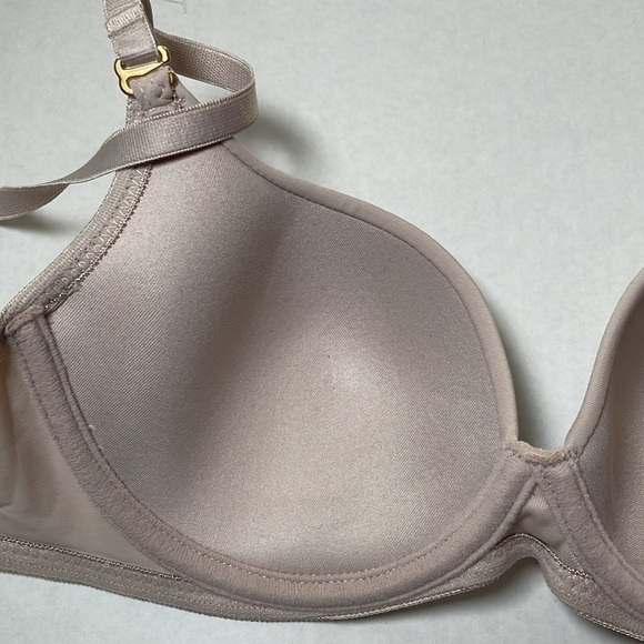 LEONISA Bra 32B Underwire T-shirt Lightweight Beige #71261 - Picture 7 of 10